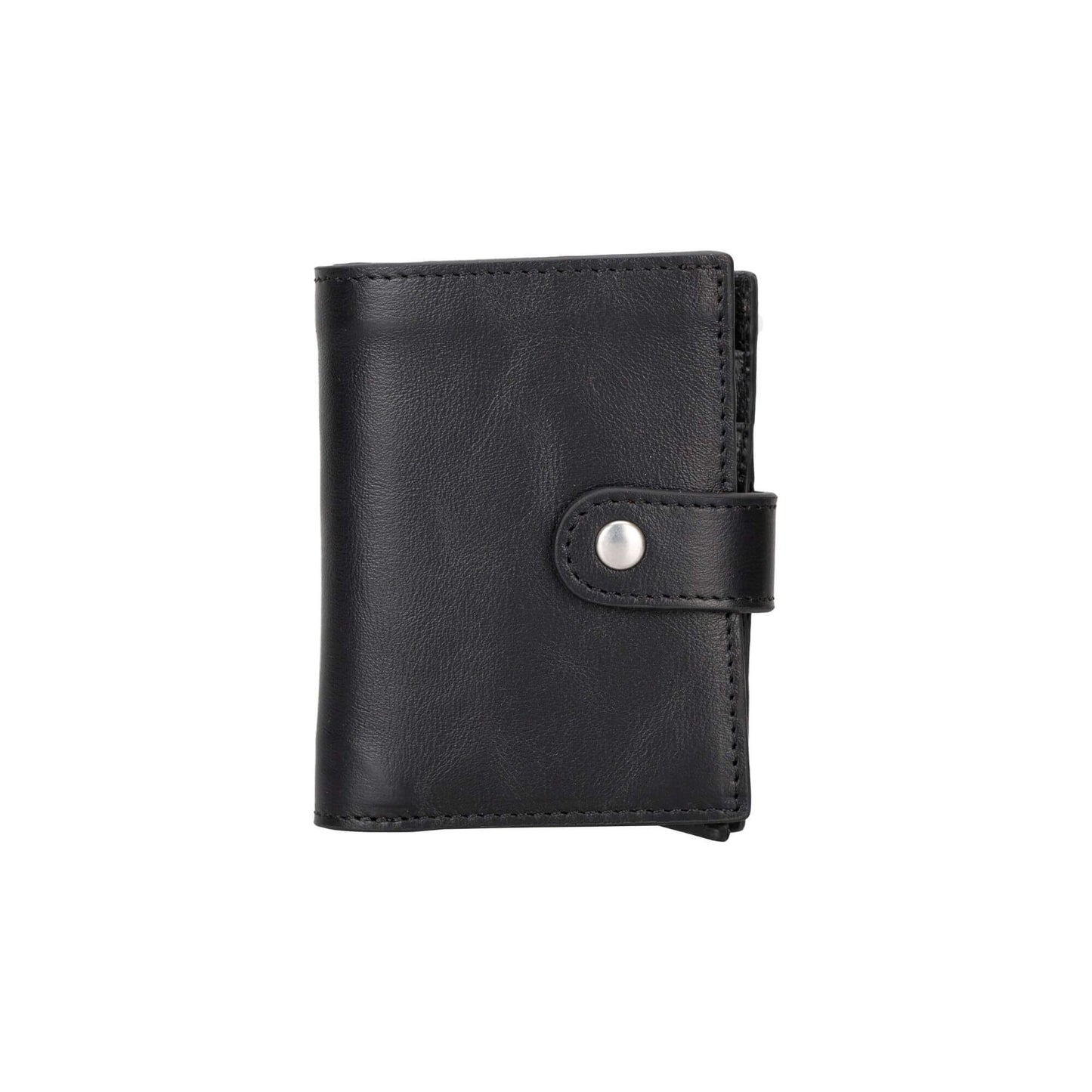 Douglas Genuine Leather Pop-Up Wallet with AirTag Slot - RFID Blocking Cardholder