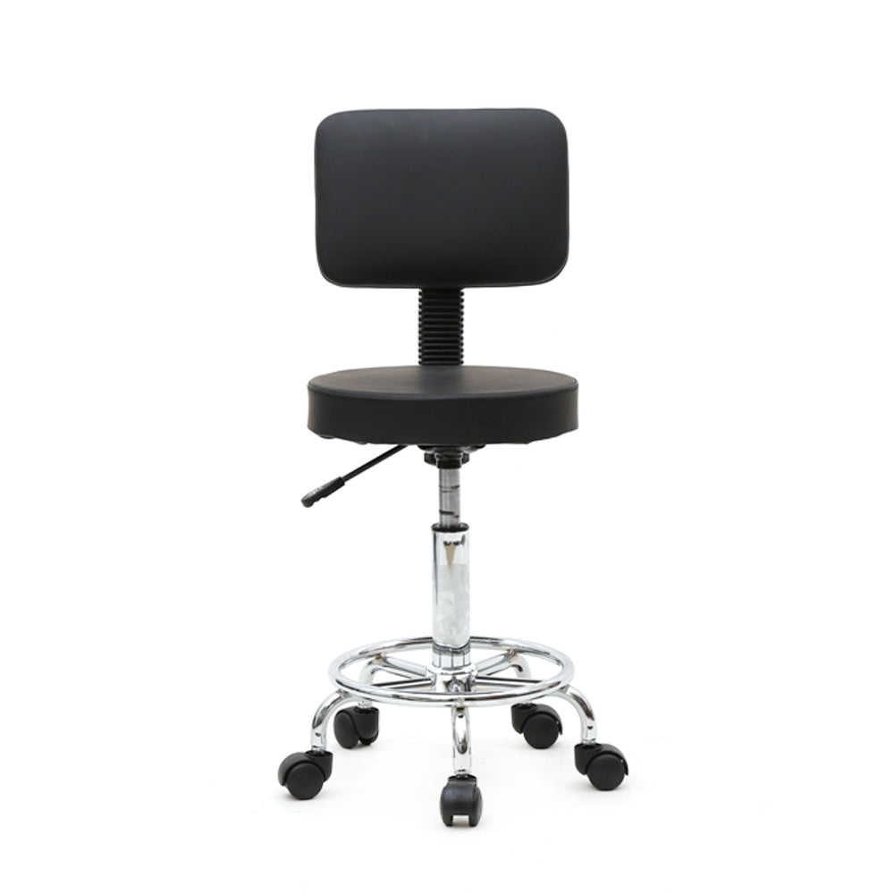 Round Shape Adjustable Salon Stool with Back