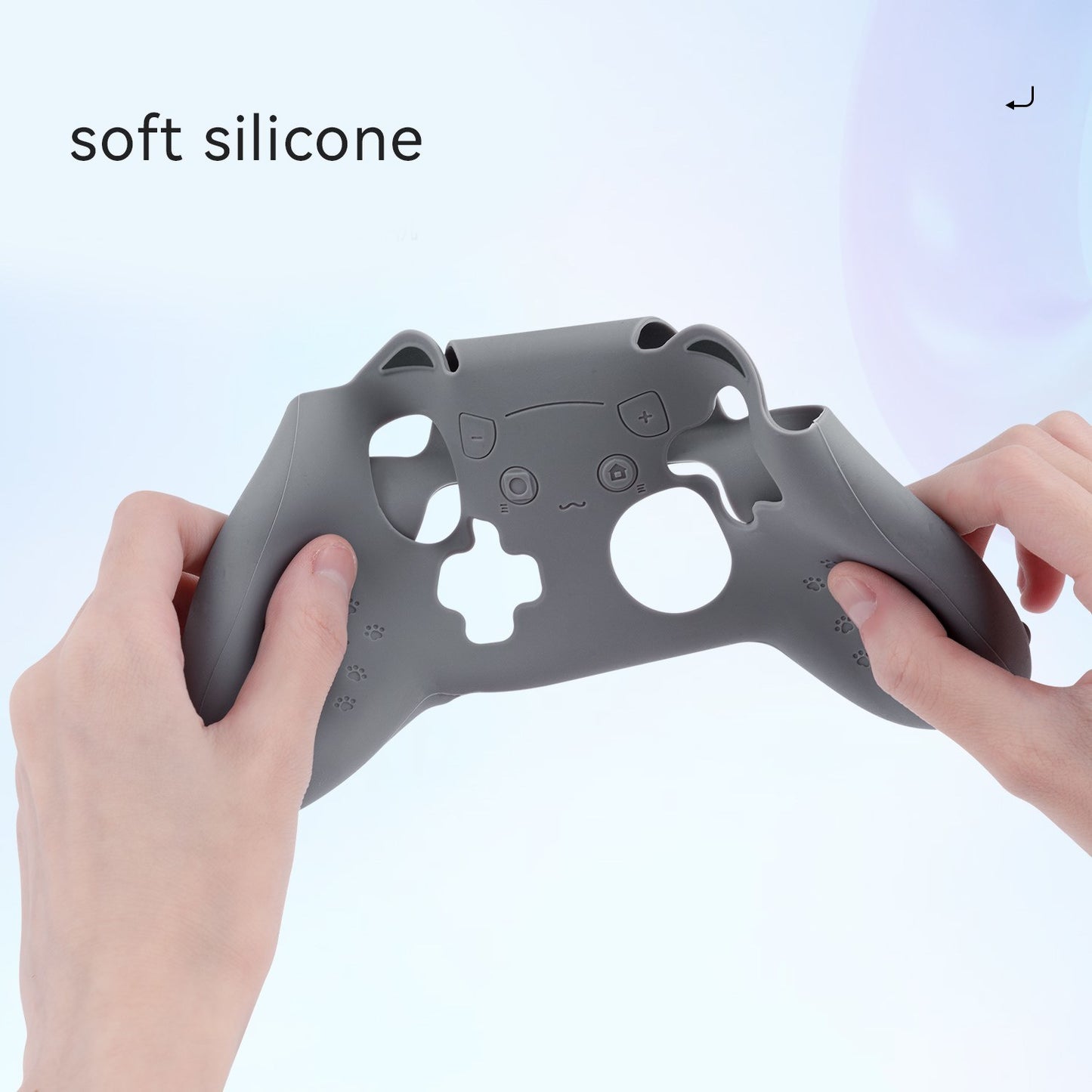 GeekShare NS Pro Controller Case Cat Paw Silicone Soft Cover For PS5 Controllers NS Pro Gamepad With Joystick Caps and Stickers