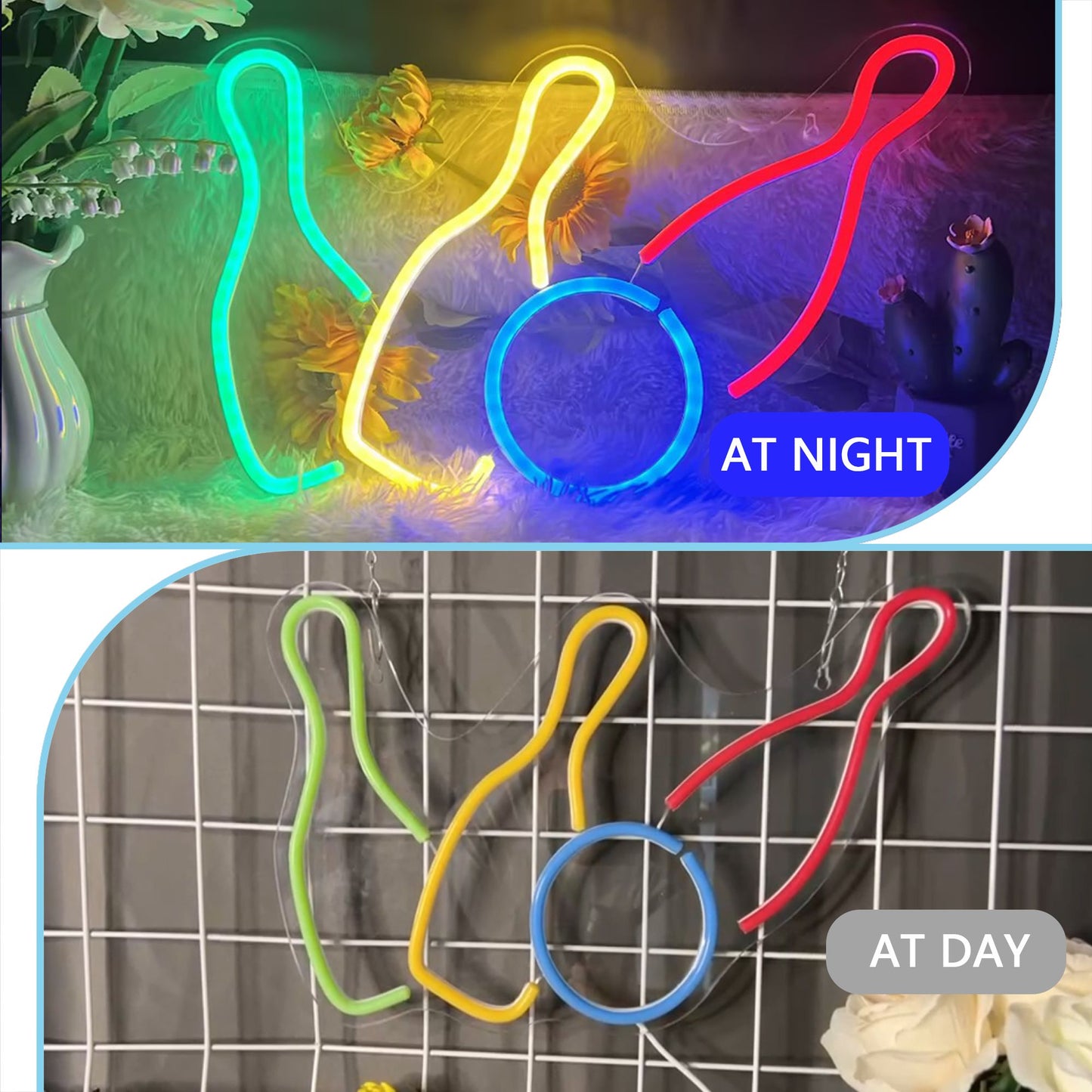 1pc Neon Sign - Novelty Lighting for Party Ambiance - LED Wall Light for Living Room, Bedroom, Festival, Theme Party Props, Birthday Gifts with Unique Design