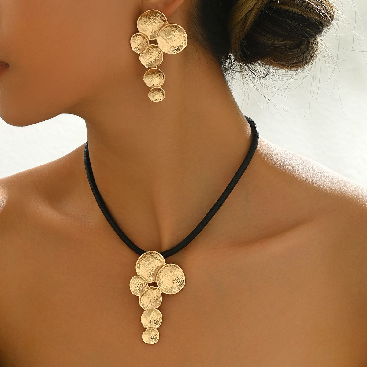 14K gold plated Golden Petals  Jewelry Set - Elegant and Timeless