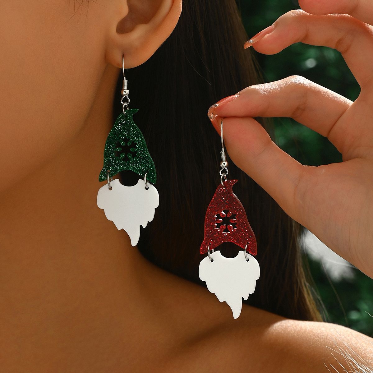 Festive Christmas Themed Acrylic Earrings -  Add a Touch of Magic to Your Holiday Wardrobe