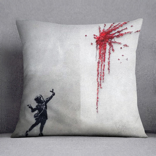 Banksy Valentines Day Marsh Lane Cushion