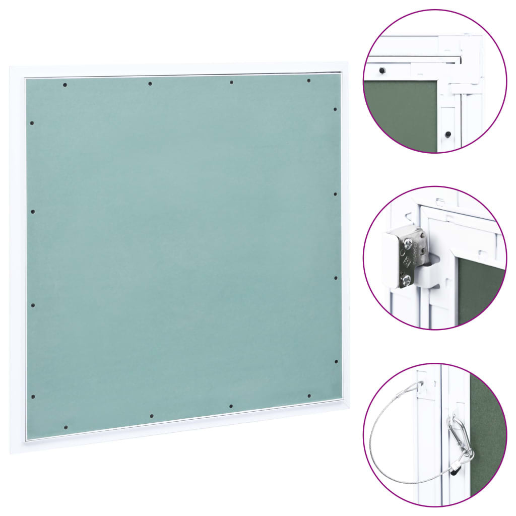 Access Panel with Aluminum Frame and Plasterboard 19.7"x19.7"