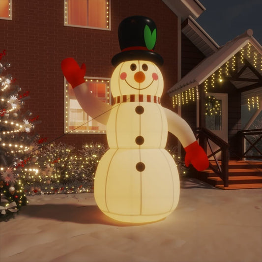 Inflatable Snowman with LEDs 10 ft