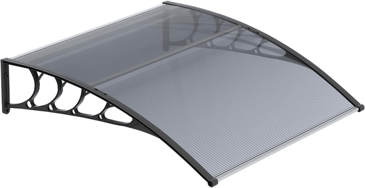 Awnings for Windows, 39"x35" Window Door Entry Awning Polycarbonate Cover Front Door Window Shade Outdoor Patio Canopy Sun shetter for Outside House Patio