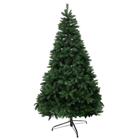 7FT Christmas Tree with 9-layer & 1398 branch tips, Premium Flame-Retardant PVC