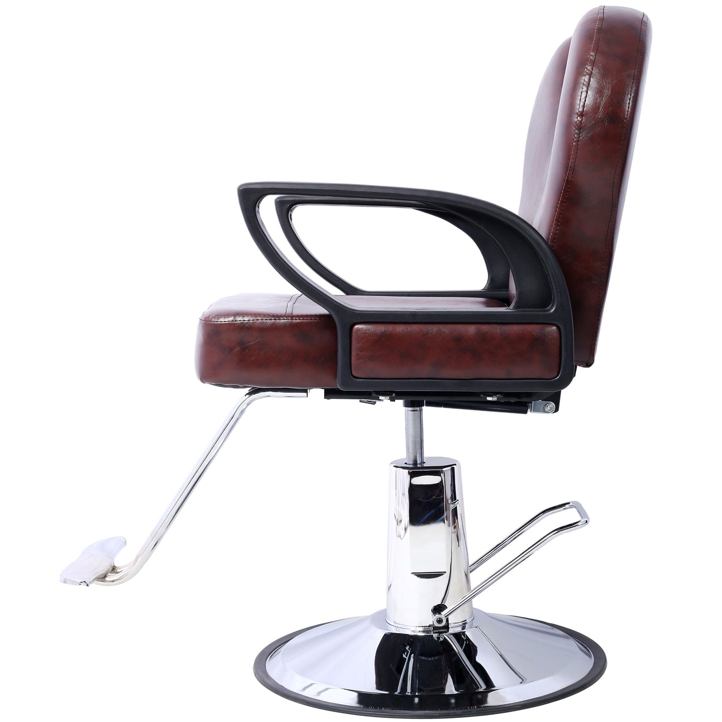 Artist hand Hair Stylist All Purpose Barber Chair for Barbershop Salon Chair,Heavy Duty Hydraulic Barber Chair Spa Furniture Shampoo Reclining Extra Wider Seat Beauty Hair Salon Equipment ,brown