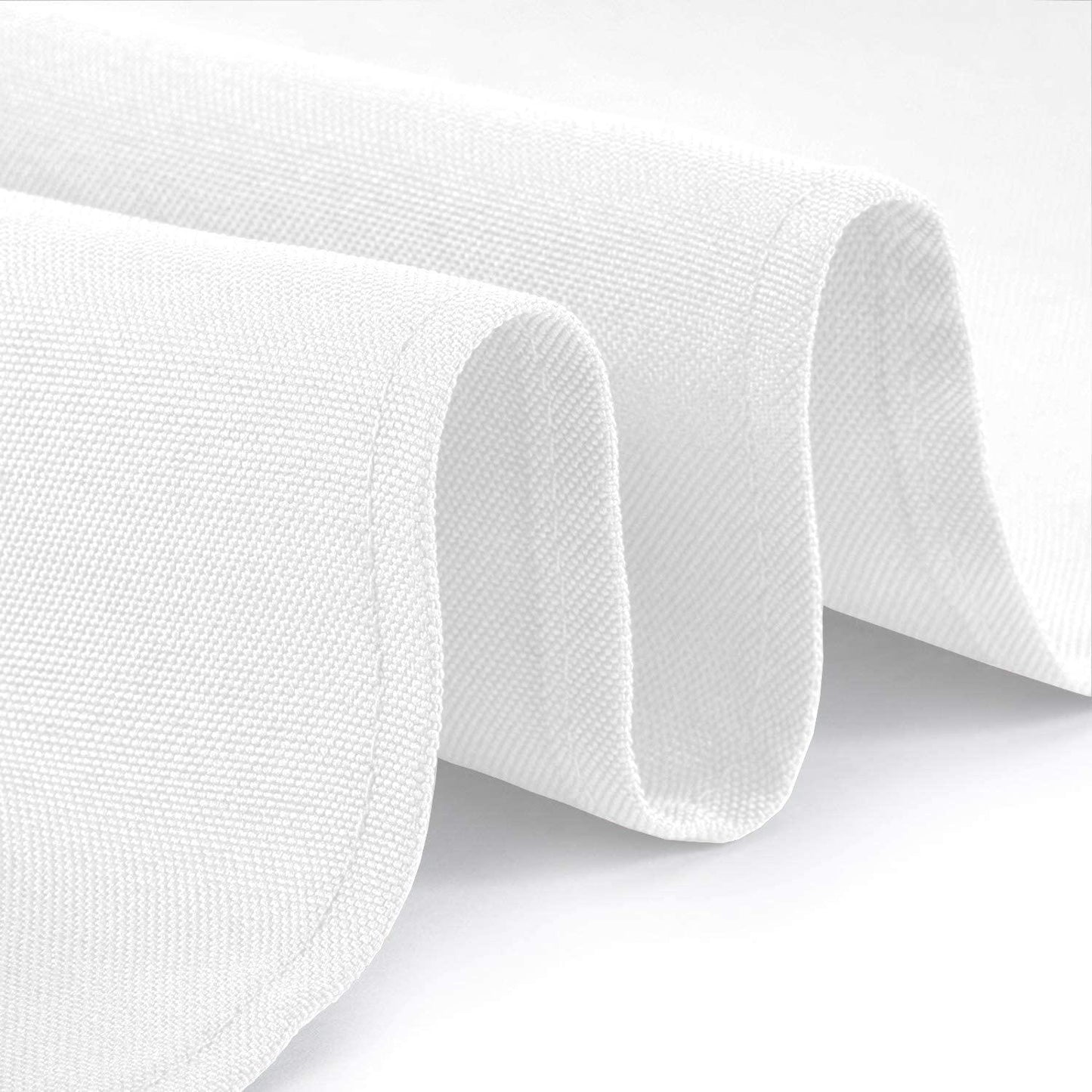 2 Pack Classic White Tablecloth 90x156 inch White Table Clothes for 8 Foot Rectangle Tables 200 GSM Stain and Wrinkle Resistant Washable Fabric