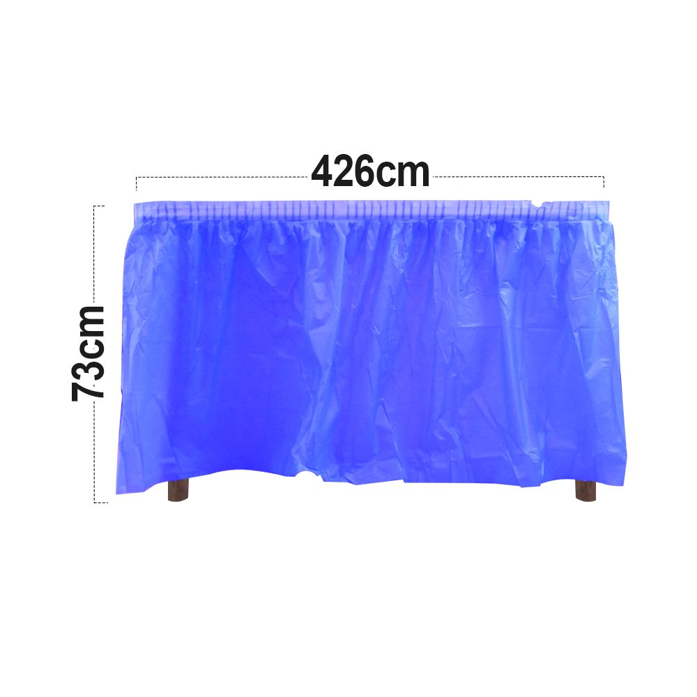 12 Pack Light Blue Tablecloths Disposable Tablecloths Light Blue Table Cloths for Parties Birthdays Graduations Restaurants Weddings Picnics426*73cm