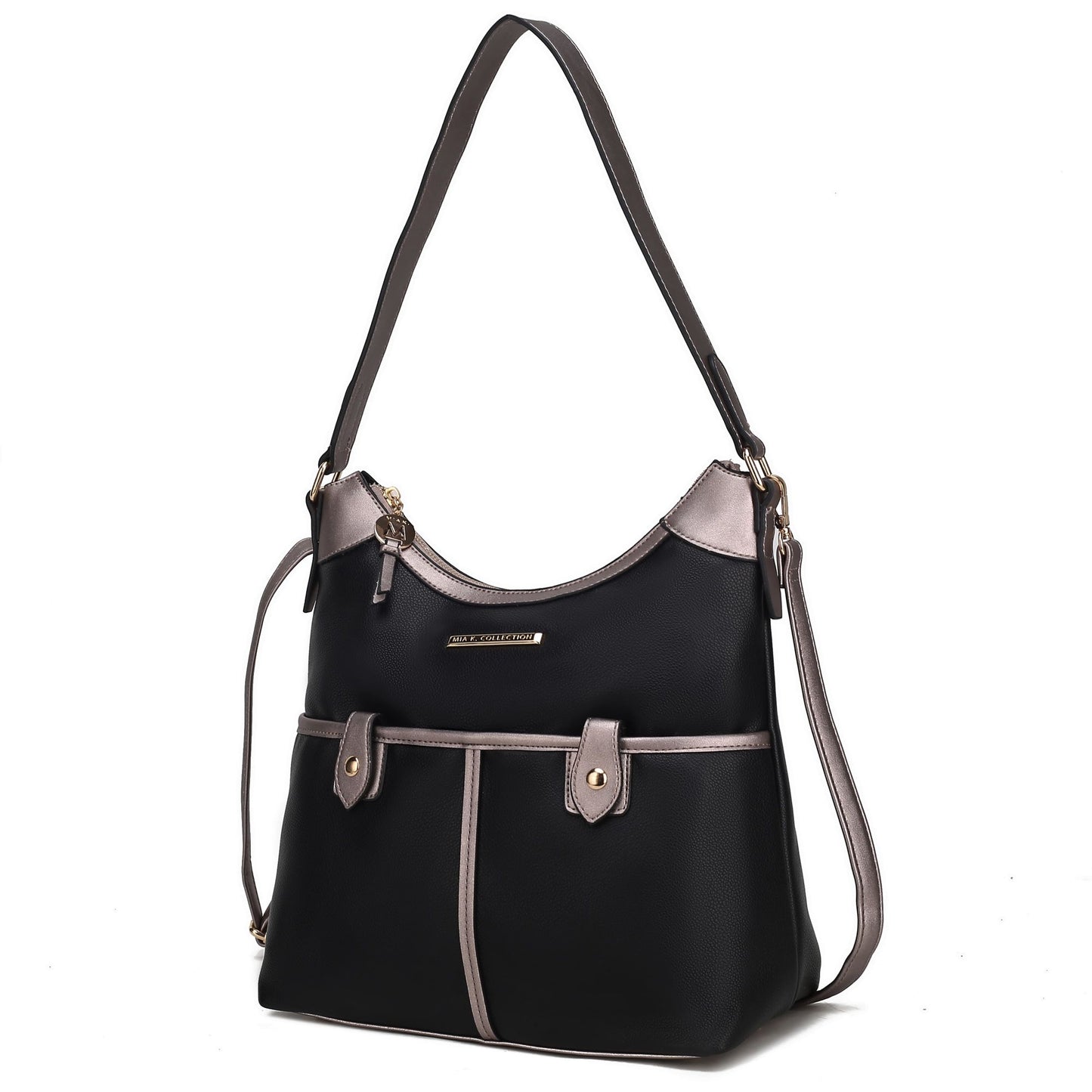 Harper Vegan Color Block Leather Women Shoulder Bag