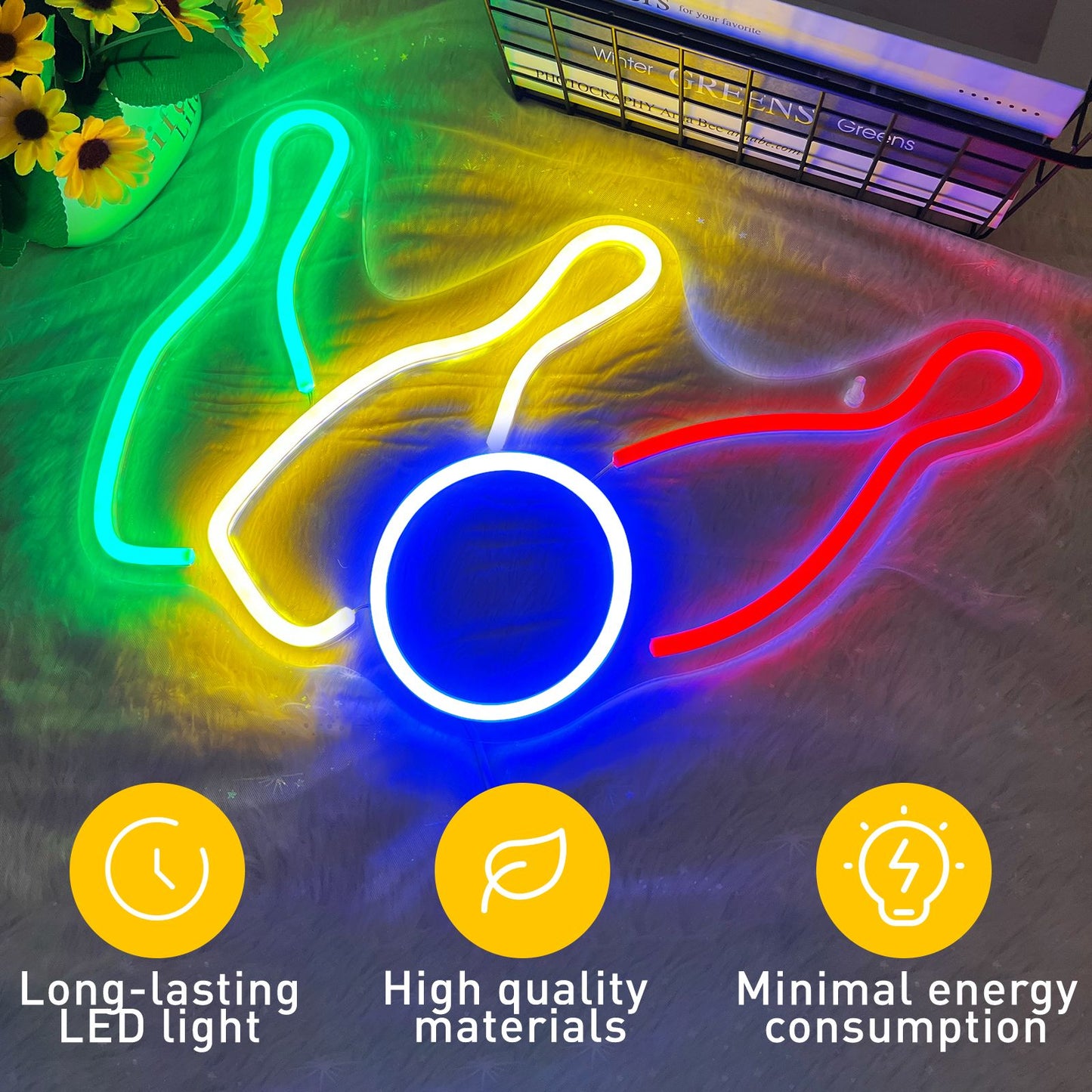 1pc Neon Sign - Novelty Lighting for Party Ambiance - LED Wall Light for Living Room, Bedroom, Festival, Theme Party Props, Birthday Gifts with Unique Design