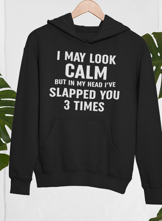 I May Look Calm Hoodie