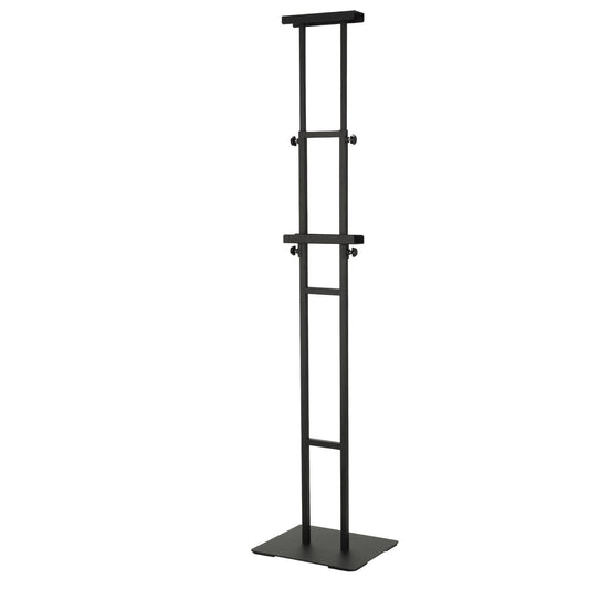 VEVOR Poster Stand, Adjustable Height Up to 75", Double-Sided Heavy Duty Pedestal Sign Holder, Floor Standing Sign Holder Banner Stand with Shock-absorbing Base for Display, for Board and Foam, Black