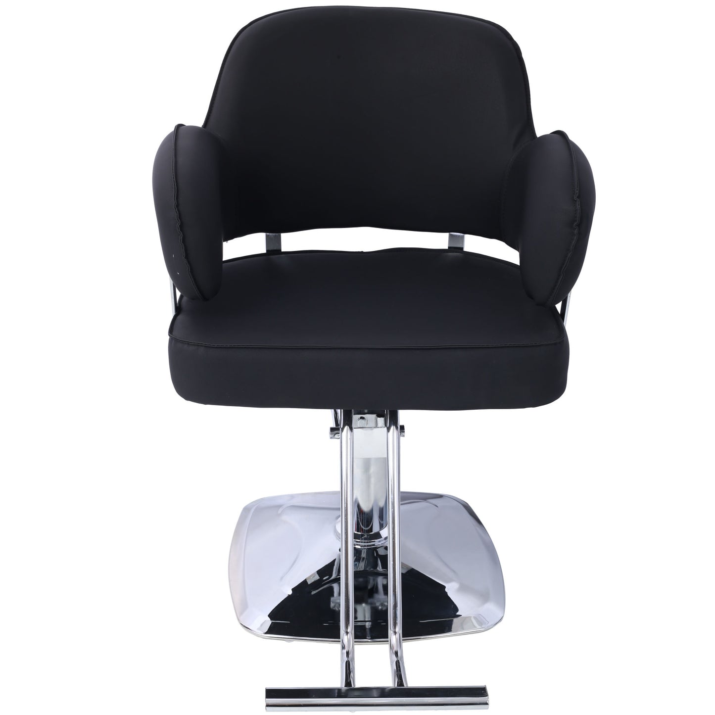 Salon Styling Chair for Hair Stylist Wide Seat, Hair Salon Chair Heavy Duty, Beauty Spa Cosmetology Shampoo Hairdressing Eq,black,square base