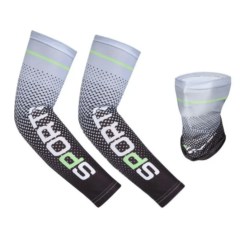 Compression Arm Sleeves UV Sun Protection Arm Sleeves Sports Cooling Sleeves Men Women Cooling Compression Sleeves41.5cm*8.5cm