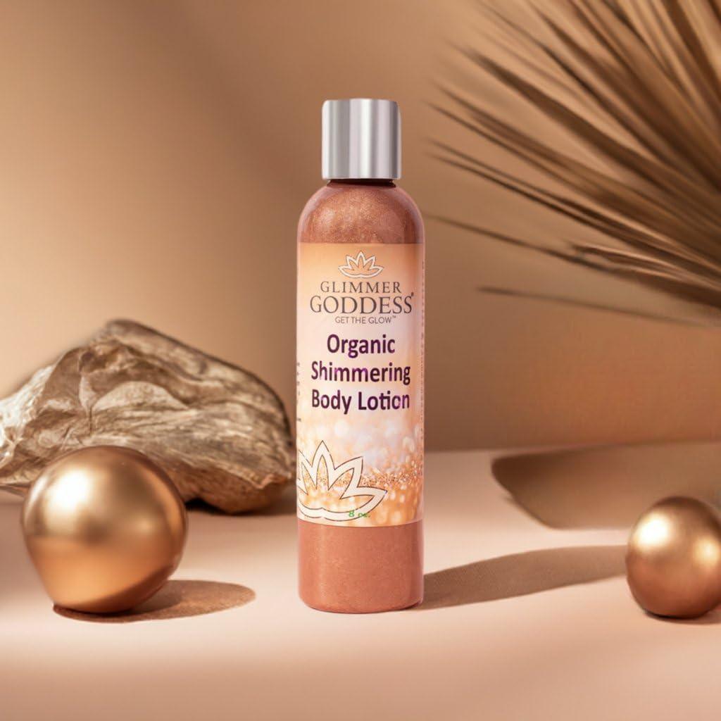 Sexy Level 2 Bronze Organic Bronzer Body Lotion Body Shimmer Moisturizing with Vitamins 8 oz