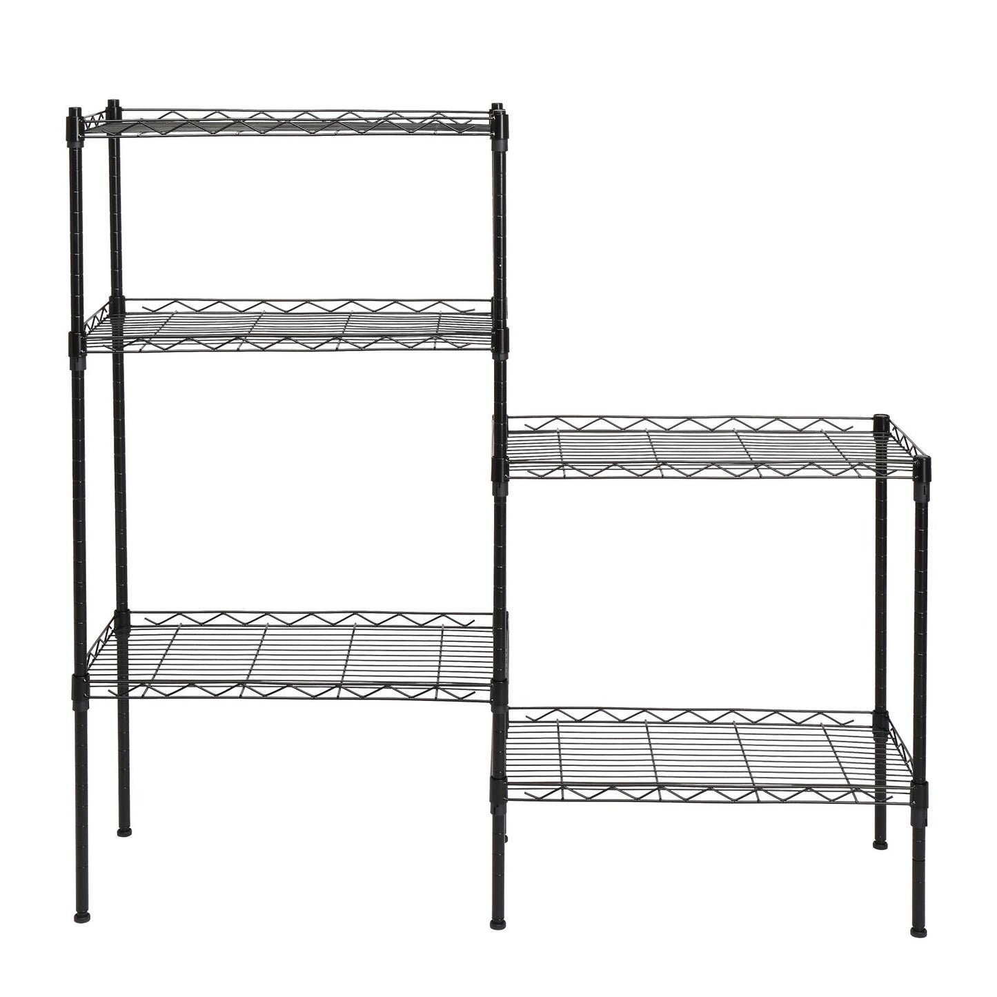 Home kitchen storage shelves, furniture can be combined with metal household shelves shelves shelves kitchen shelves storage shelves microwave racks black