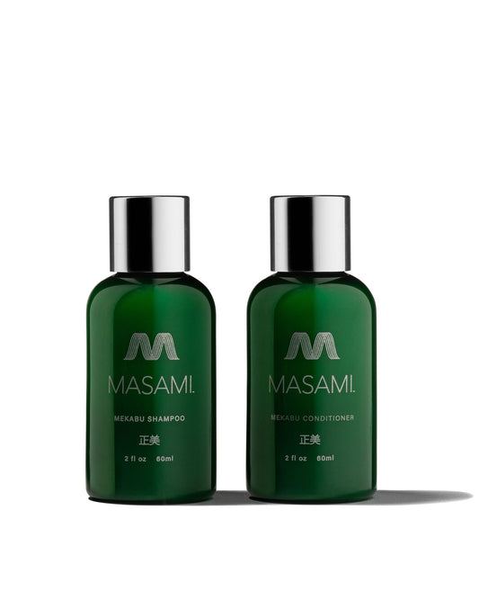 MASAMI Mekabu Hydrating Travel Shampoo & Conditioner