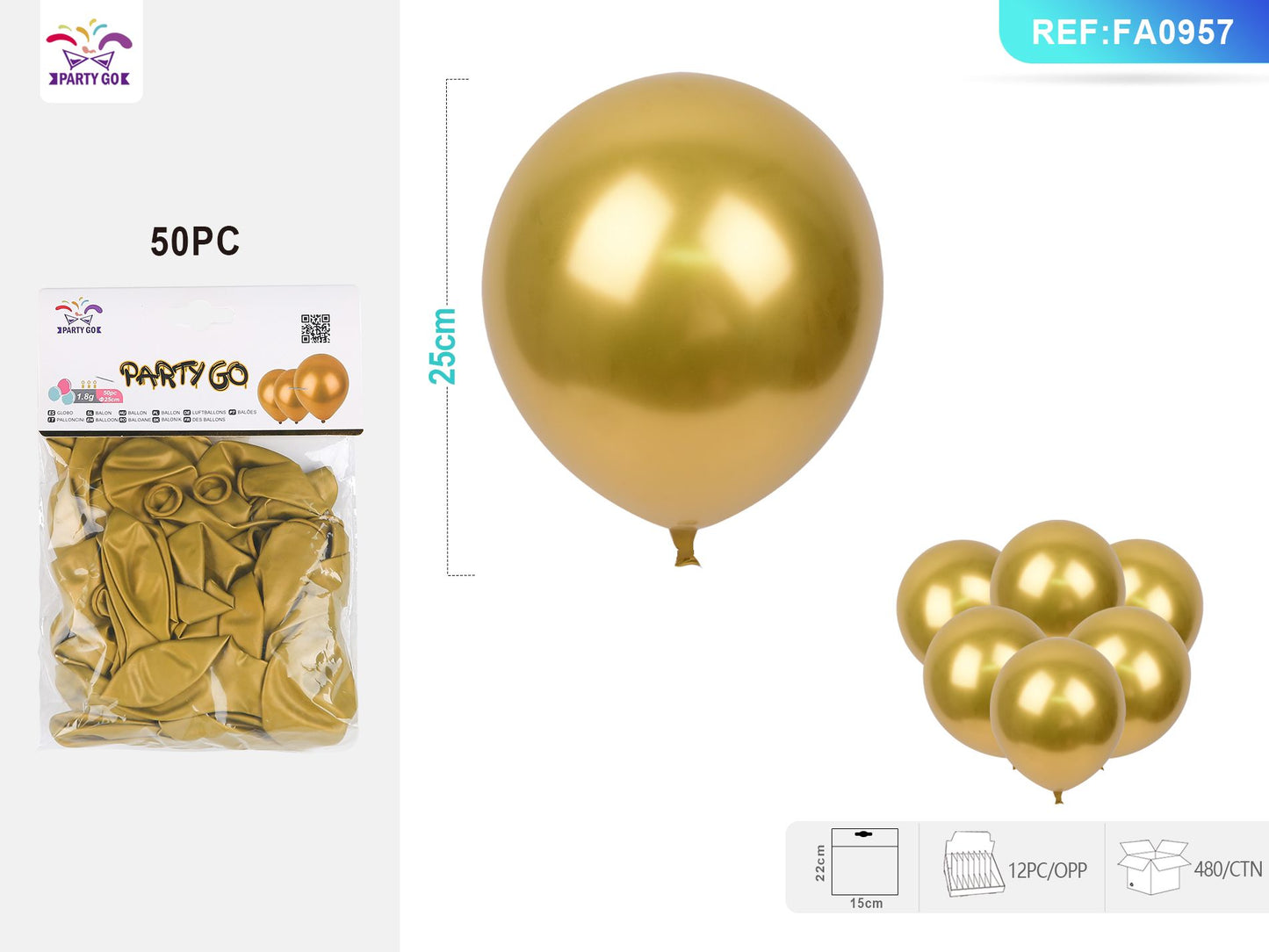 Golden party favor balloons 25cm* 600pcs