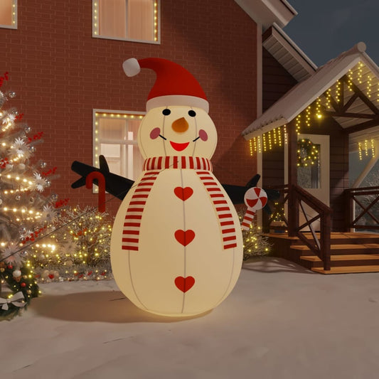 Inflatable Snowman with LEDs 10 ft