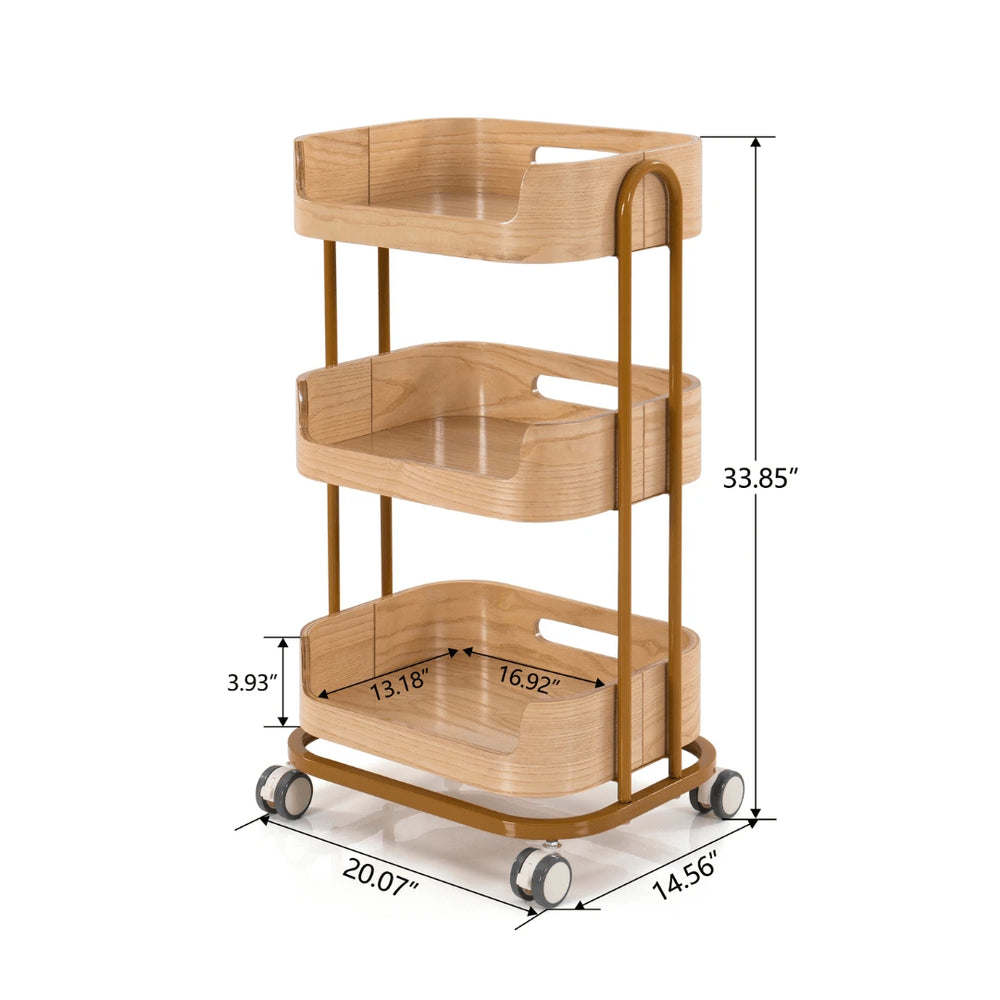 Malisa Beauty Trolleys Rolling Salon Cart