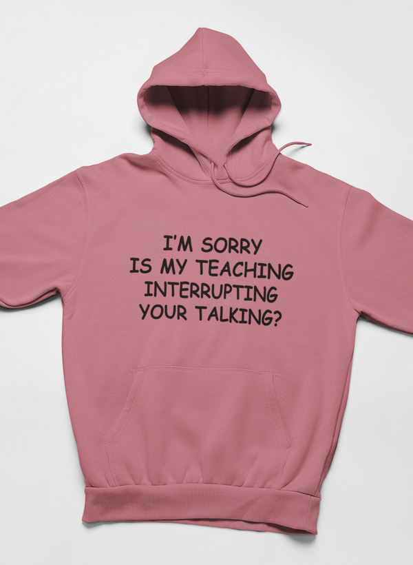 I'm Sorry Is My Teaching Interrupting Your Talking Hoodie