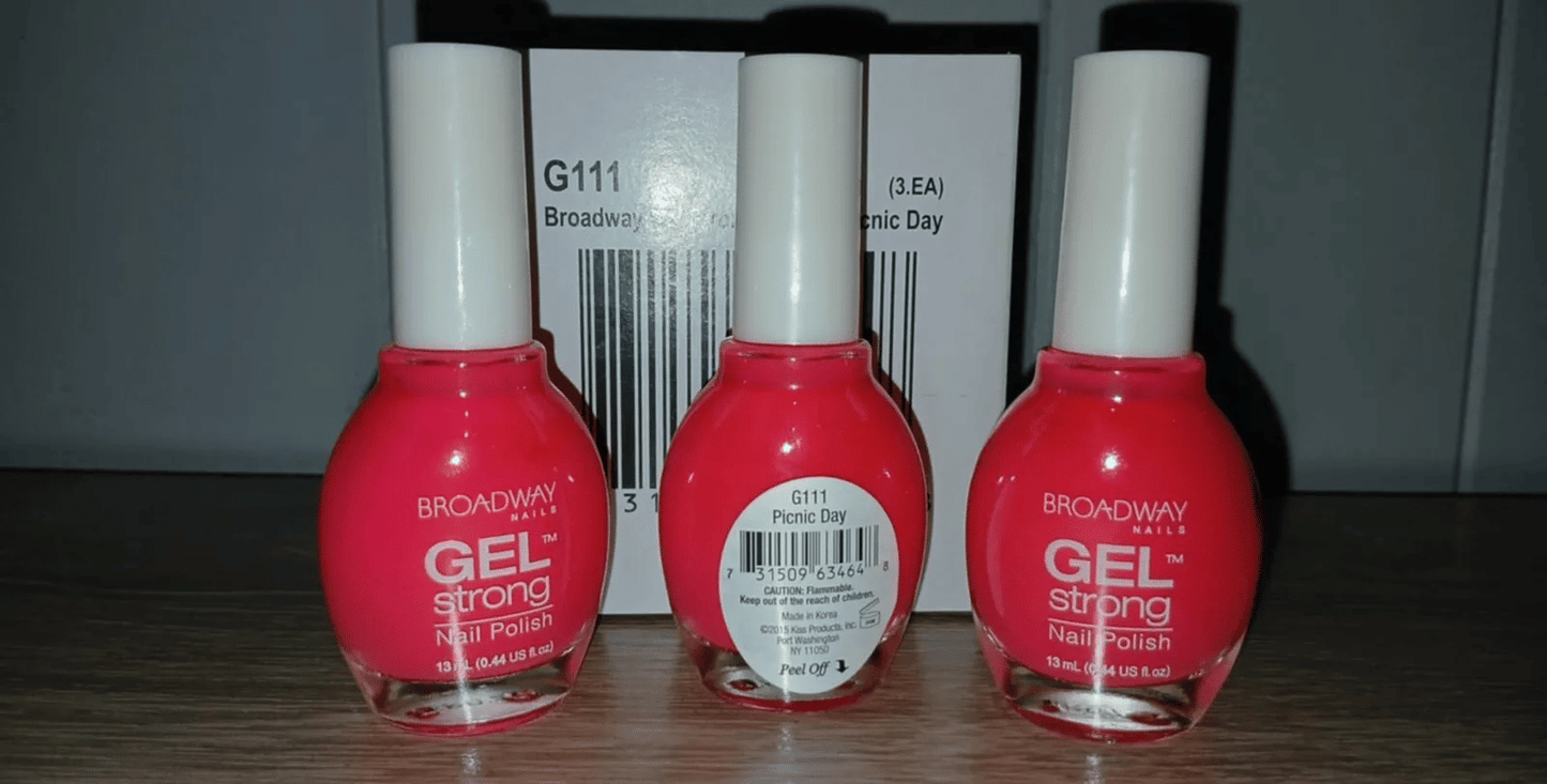 ~~3-PACK~~ *Broadway Nails* Gel Strong Nail Polish -pick your color- .44floz