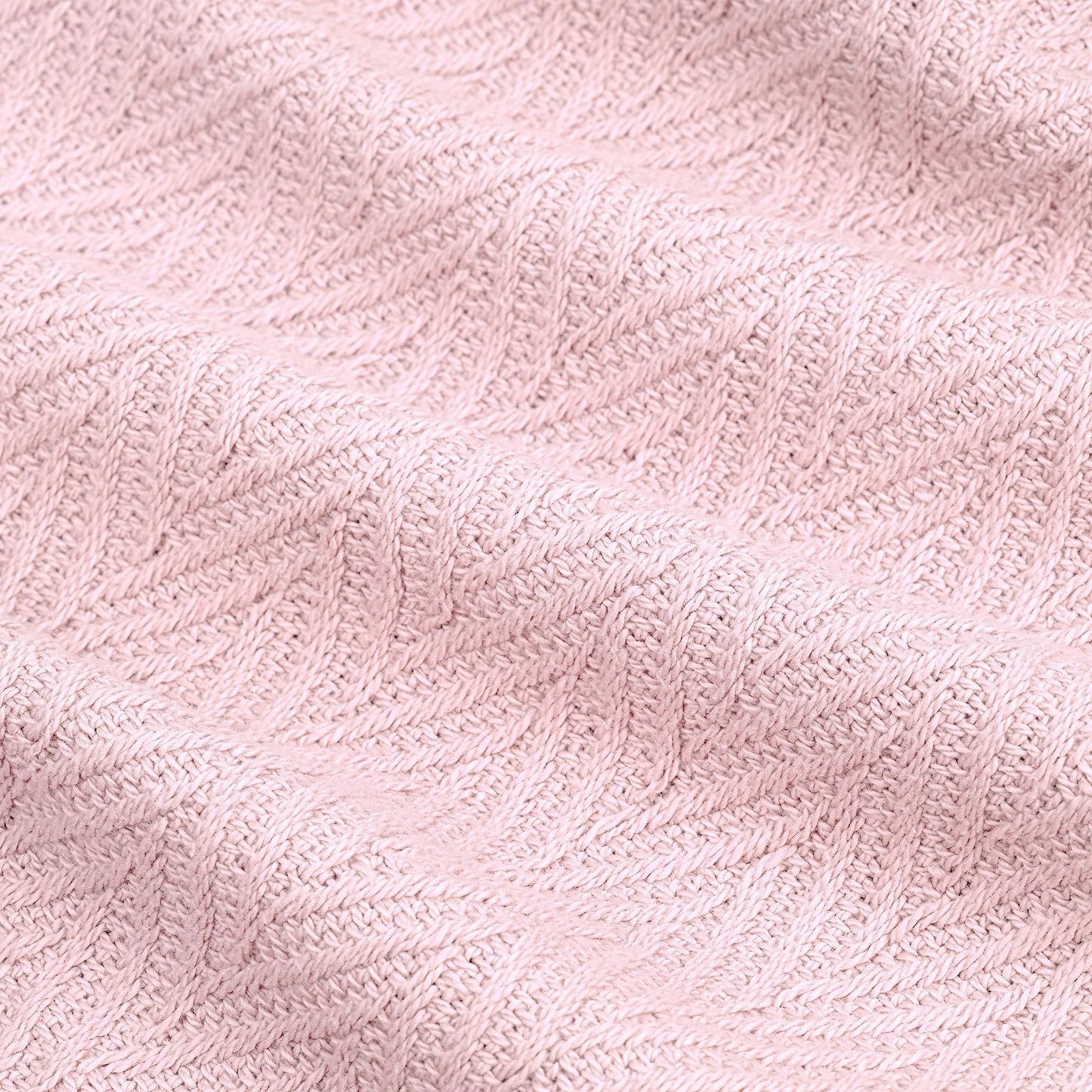 King Size Blankets for Bed 100% Cotton Blanket Soft and Breathable 410Gsm Waffle Lightweight Summer Blanket 108x90 Inches Pink