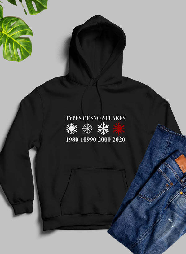 Types Of Snowflakes Hoodie