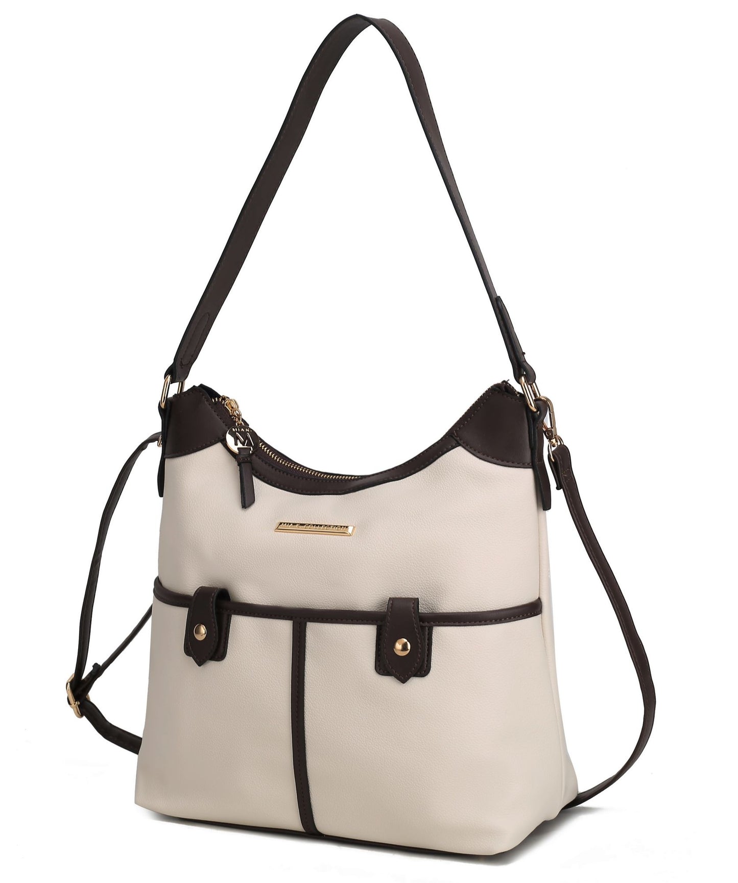 Harper Vegan Color Block Leather Women Shoulder Bag