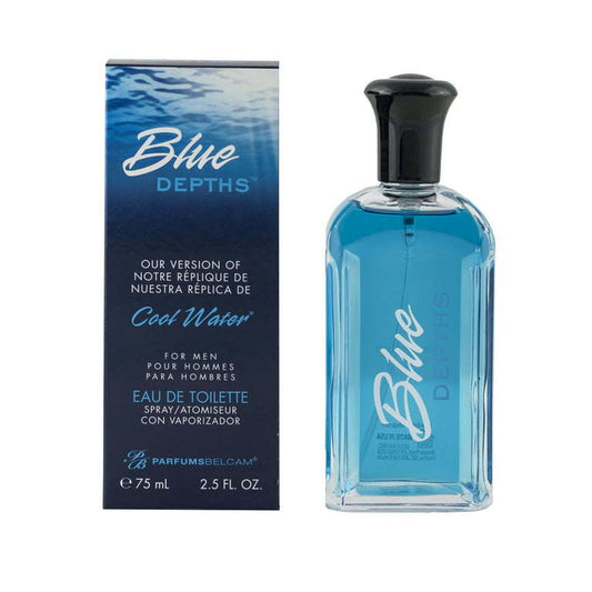 PB ParfumsBelcam Blue Depths Version of Cool Water* Eau De Toilette, Cologne for Men, 2.5 fl oz