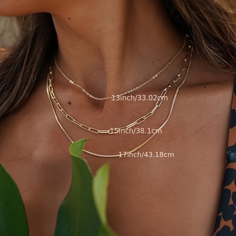 The three-piece set can be freely divided and paired with a fashionable and beautiful sparkling multi-layer necklace to create the best gift accessory