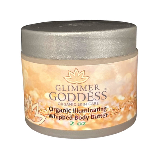 Gold Super Shimmering Level Organic Shimmer Body Butters Travel Size 2 fl oz