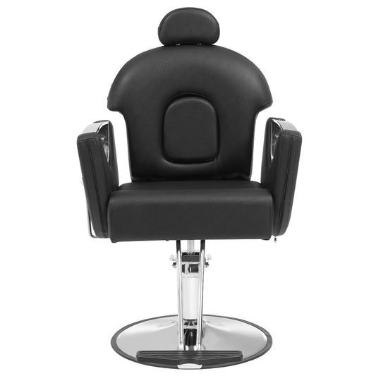 VEVOR Salon Chair, Hydraulic Recliner Barber Chair for Hair Stylist, 360 Degrees Swivel 90°-130° Reclining Salon Chair for Beauty Spa Shampoo, Max Load Weight 330 lbs, Black