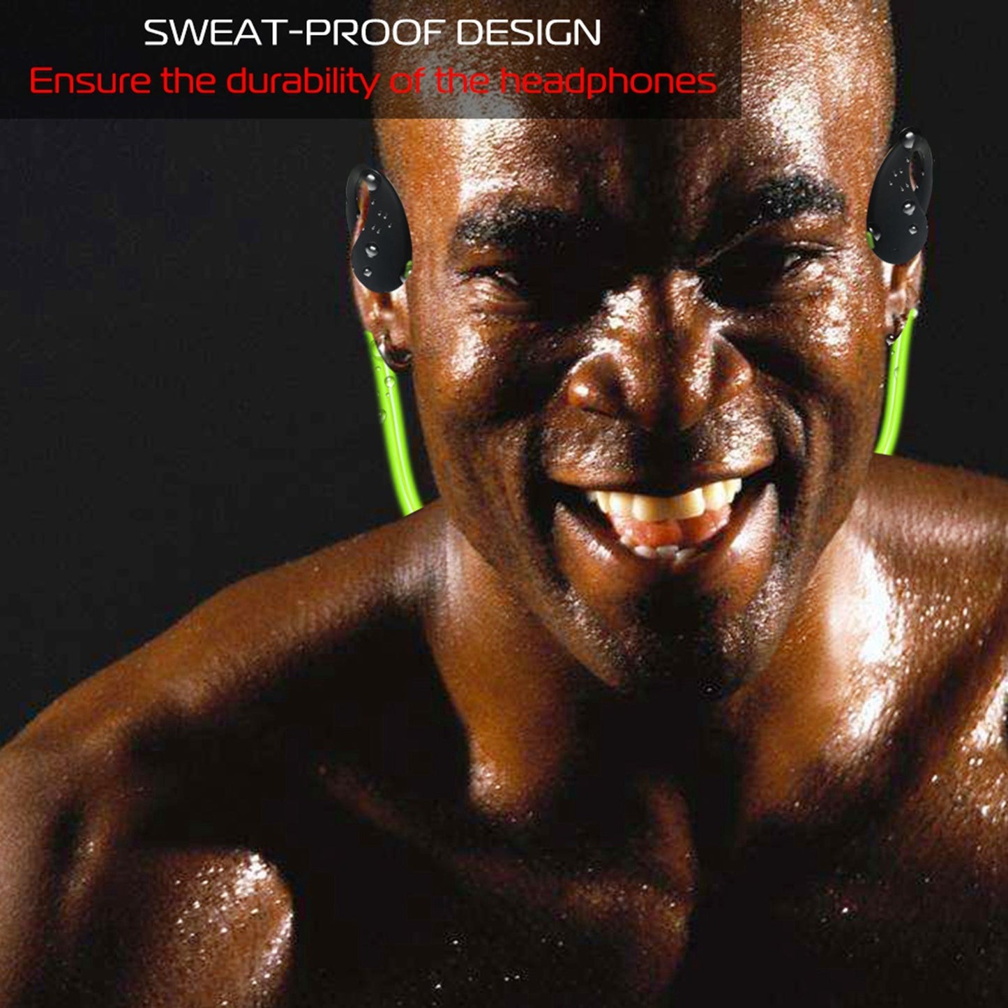 Wireless Sports Headsets Wireless V4.1 Neckband Earphones HD Stereo Sweat-proof Headphones Earbuds