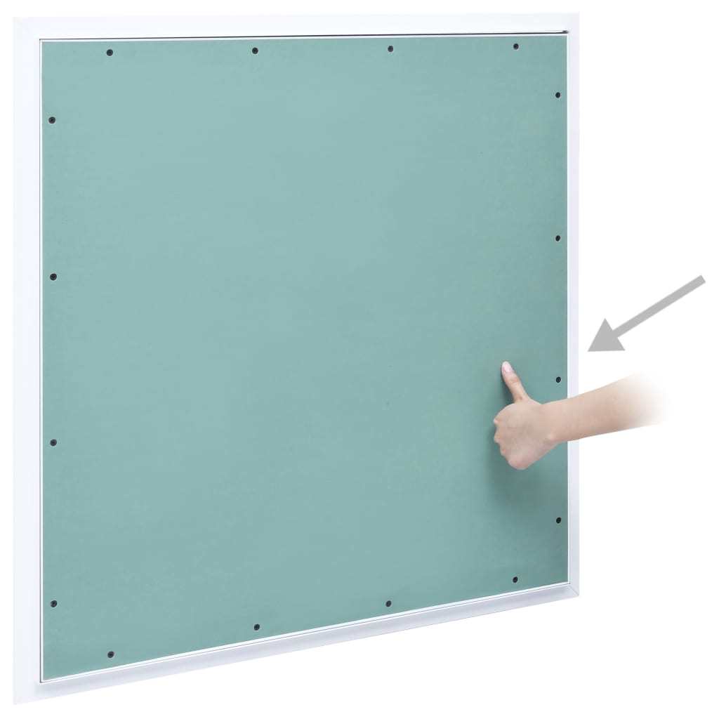 Access Panel with Aluminum Frame and Plasterboard 23.6"x23.6"