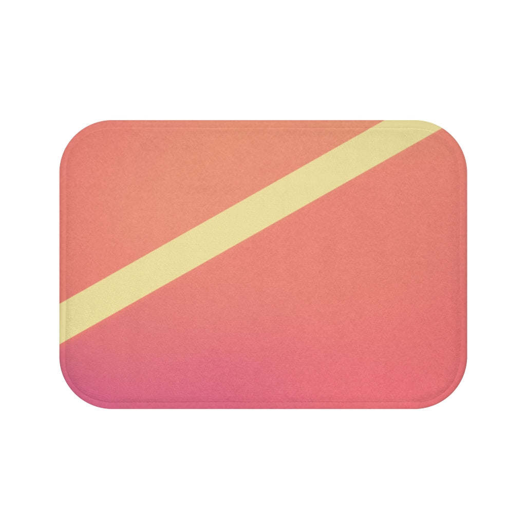 Pink Gradient Abstract Bath Mat Home Accents