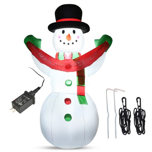 6 Feet Christmas Decoration Inflatable Christmas Snowman