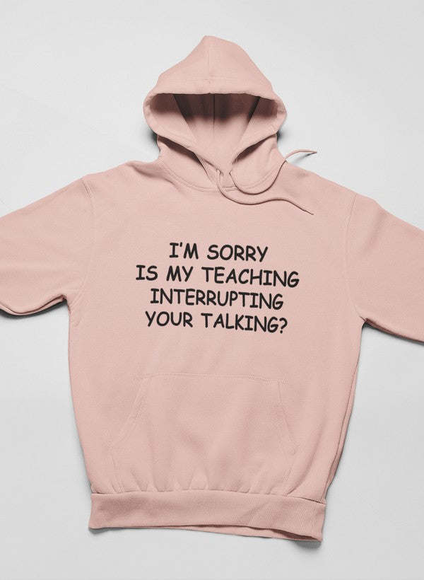 I'm Sorry Is My Teaching Interrupting Your Talking Hoodie