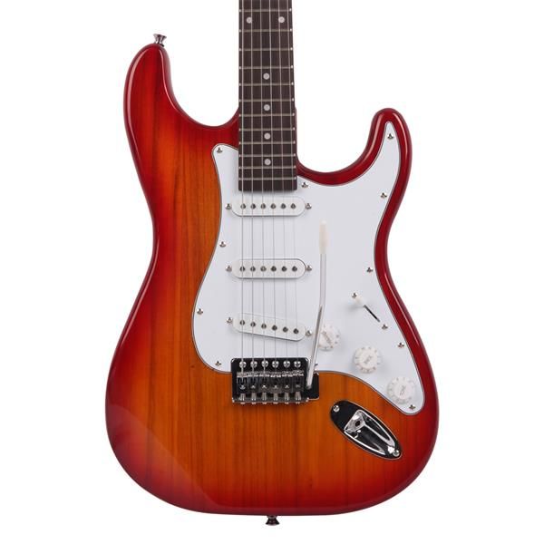 Rosewood Fingerboard Electric Guitar Sunset Red