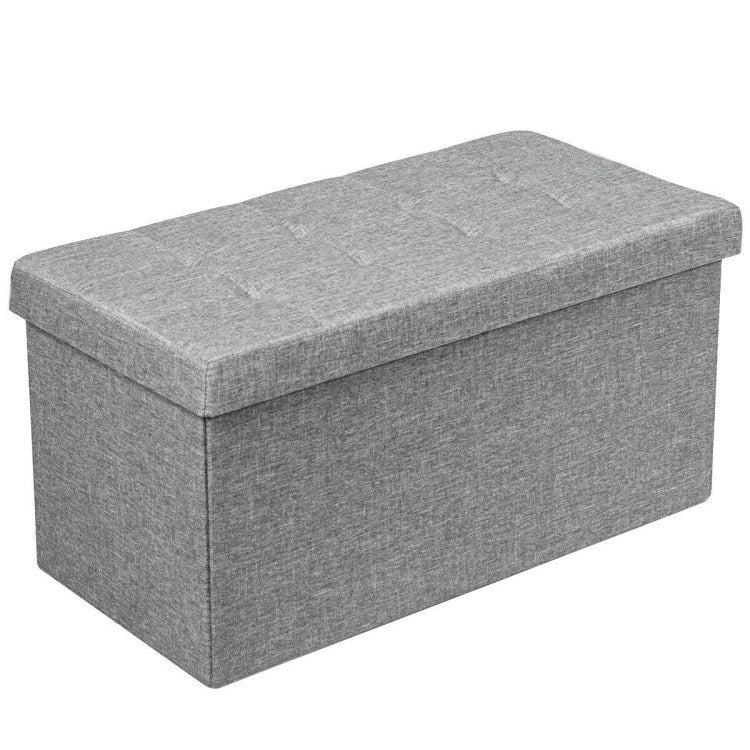 31.5 Inch Storage Ottoman Footrest with Removable Storage Bin