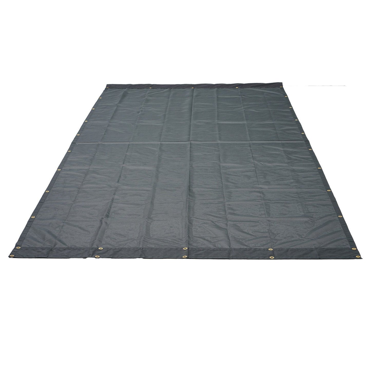 VEVOR Dump Truck Mesh Tarp, 6.5x18 ft, PVC Coated Black Heavy Duty Cover with 5.5" 18oz Double Pocket, Brass Grommets, Reinforced Double Needle Stitch Webbing Fits Manual or Electric Dump Truck System