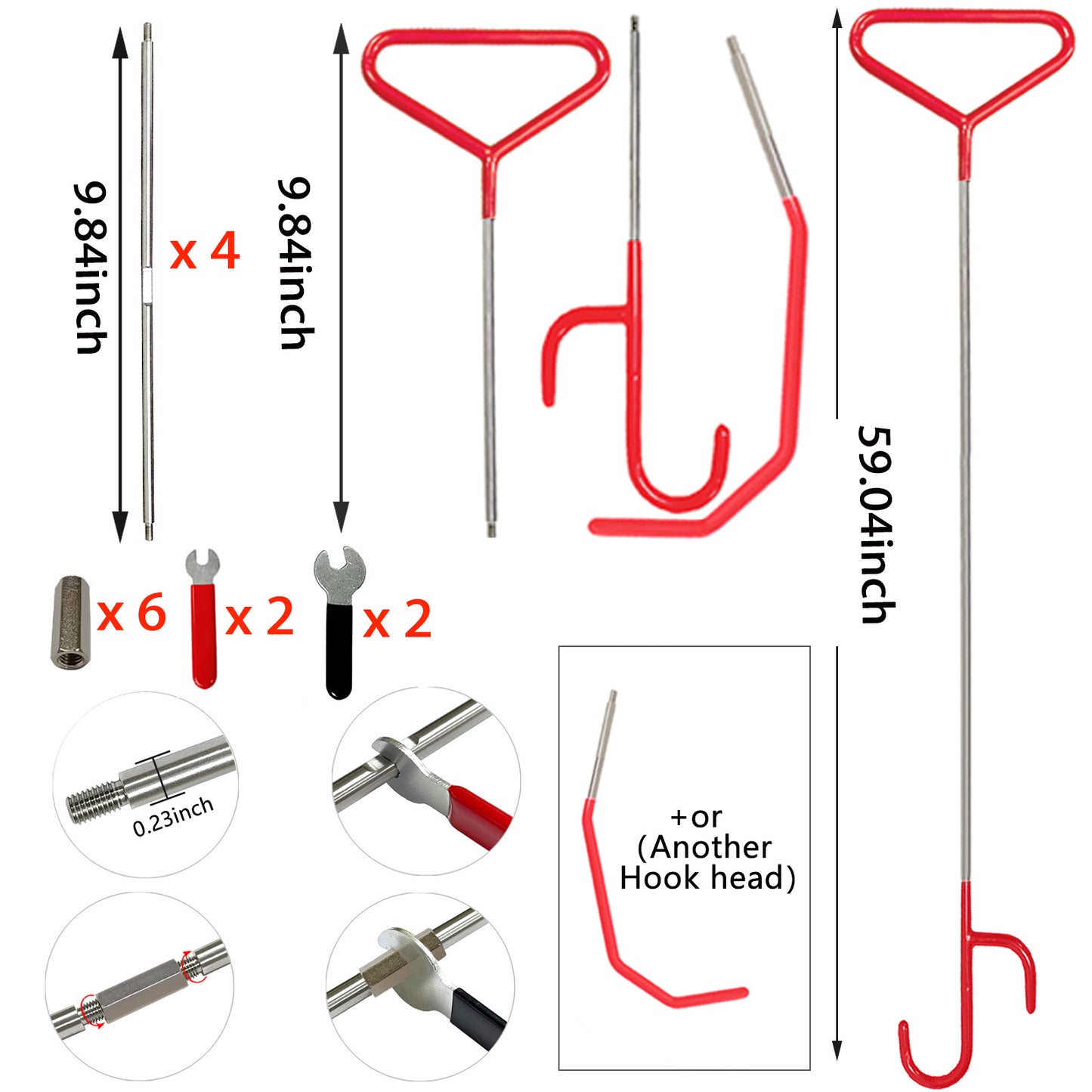 Automotive Tool Set 34-piece professional automotive kit with stainless steel long distance fasteners seamless wedge air wedge pump automotive trim removal tool