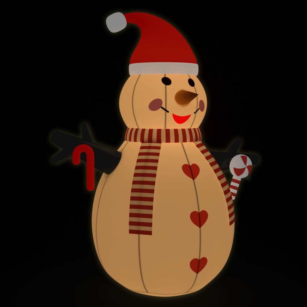 Inflatable Snowman with LEDs 10 ft