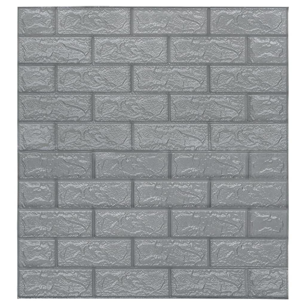 3D Wallpaper Bricks Self-adhesive 20 pcs Anthracite