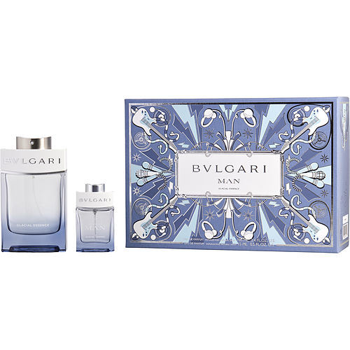 BVLGARI MAN GLACIAL ESSENCE by Bvlgari EAU DE PARFUM SPRAY 3.4 OZ & EAU DE PARFUM SPRAY 0.5 OZ