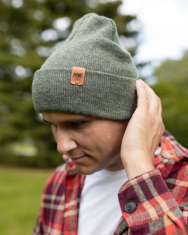 Cuffed Traditional Solid Forest Green