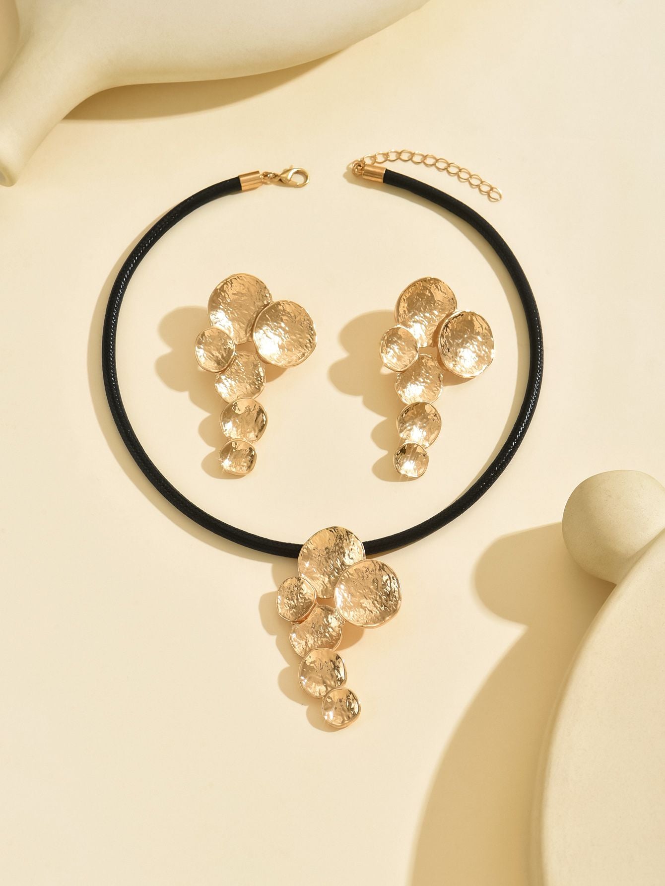 14K gold plated Golden Petals  Jewelry Set - Elegant and Timeless