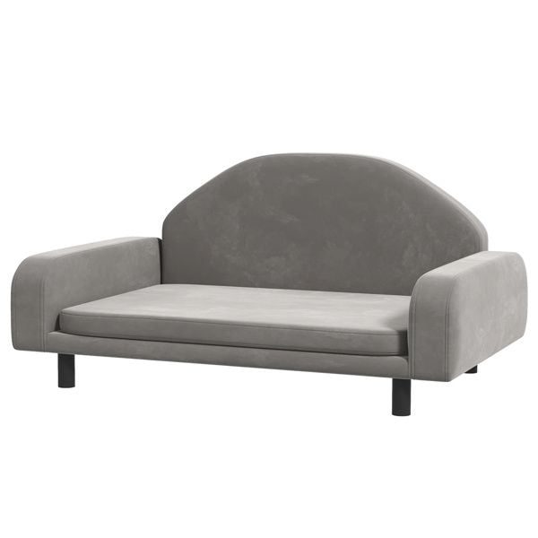 31" grey pet sofa with cushion